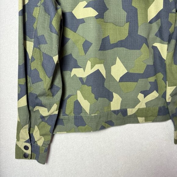 Kaun Camouflage Utility Jacket Womens Full Zip Buttons Pockets 100% Cotton M - Picture 10 of 13